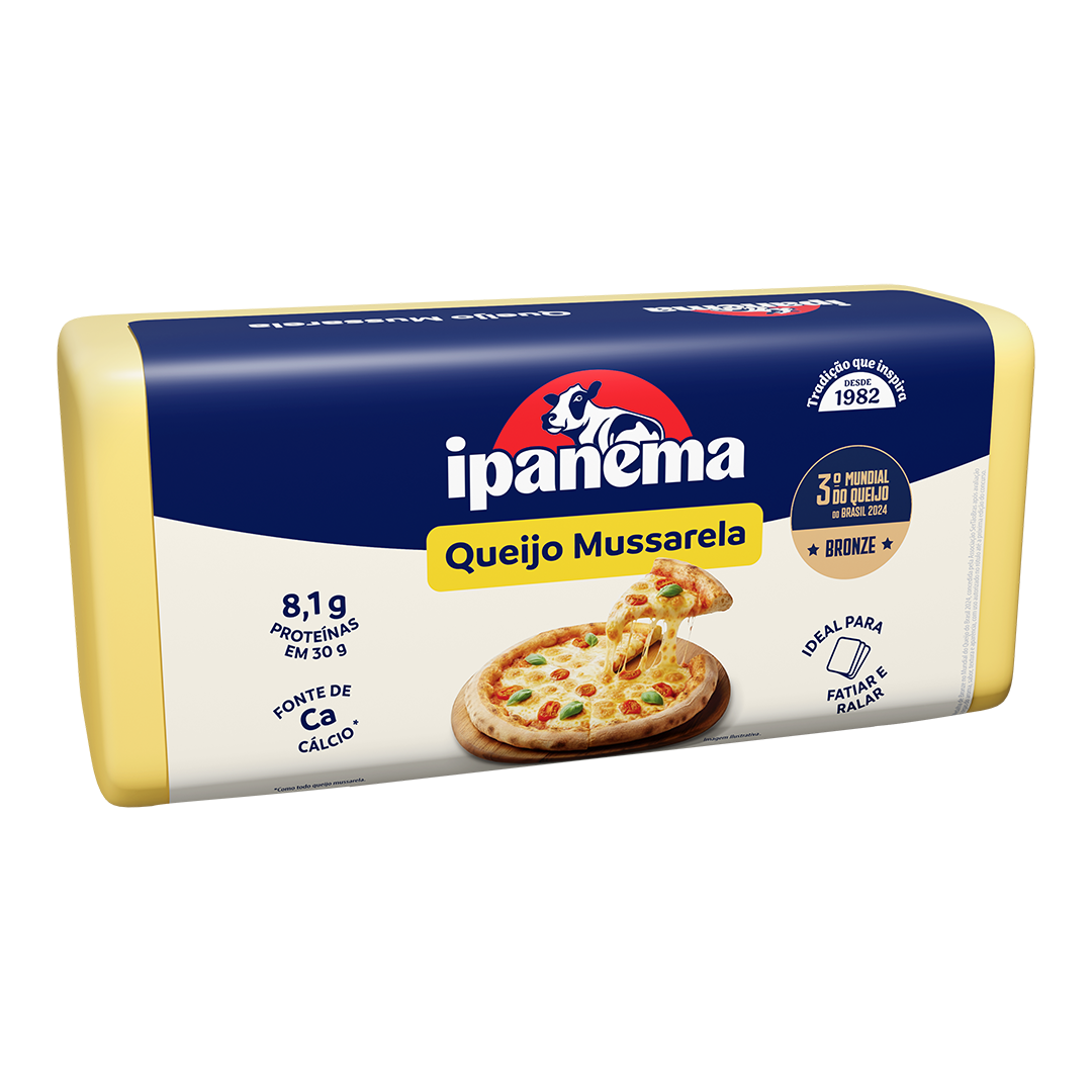 Mussarela Ipanema Peça 2kg | Caixa com 08 peças