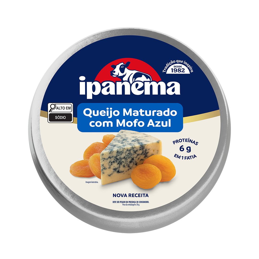 Queijo Mofo Azul Ipanema Peça 3kg | Caixa com 02 unidades