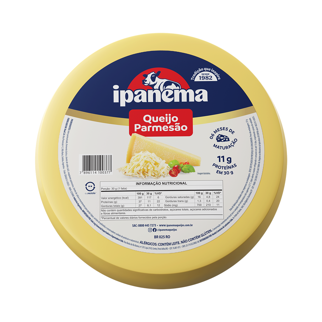 Parmesao Ipanema Peça 6kg | Caixa com 02 unidades