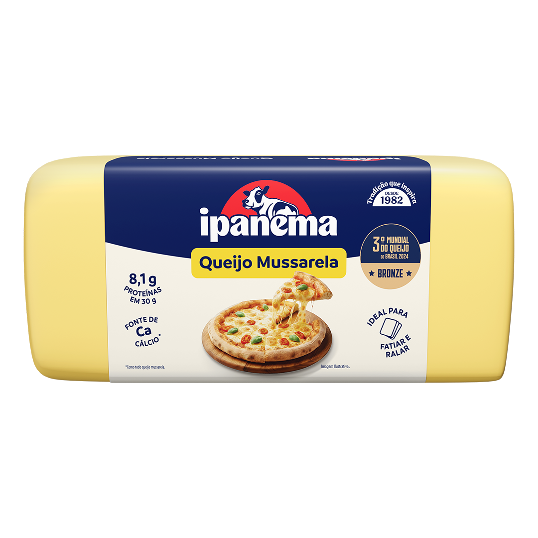 Mussarela Ipanema Peça 4kg | Caixa com 02 peças
