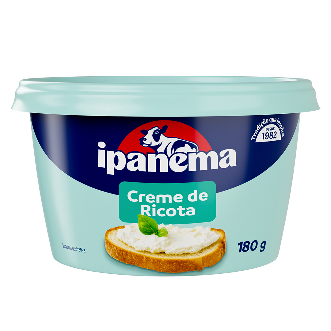 Creme De Ricota Ipanema Pote 180g | Caixa com 18 unidades
