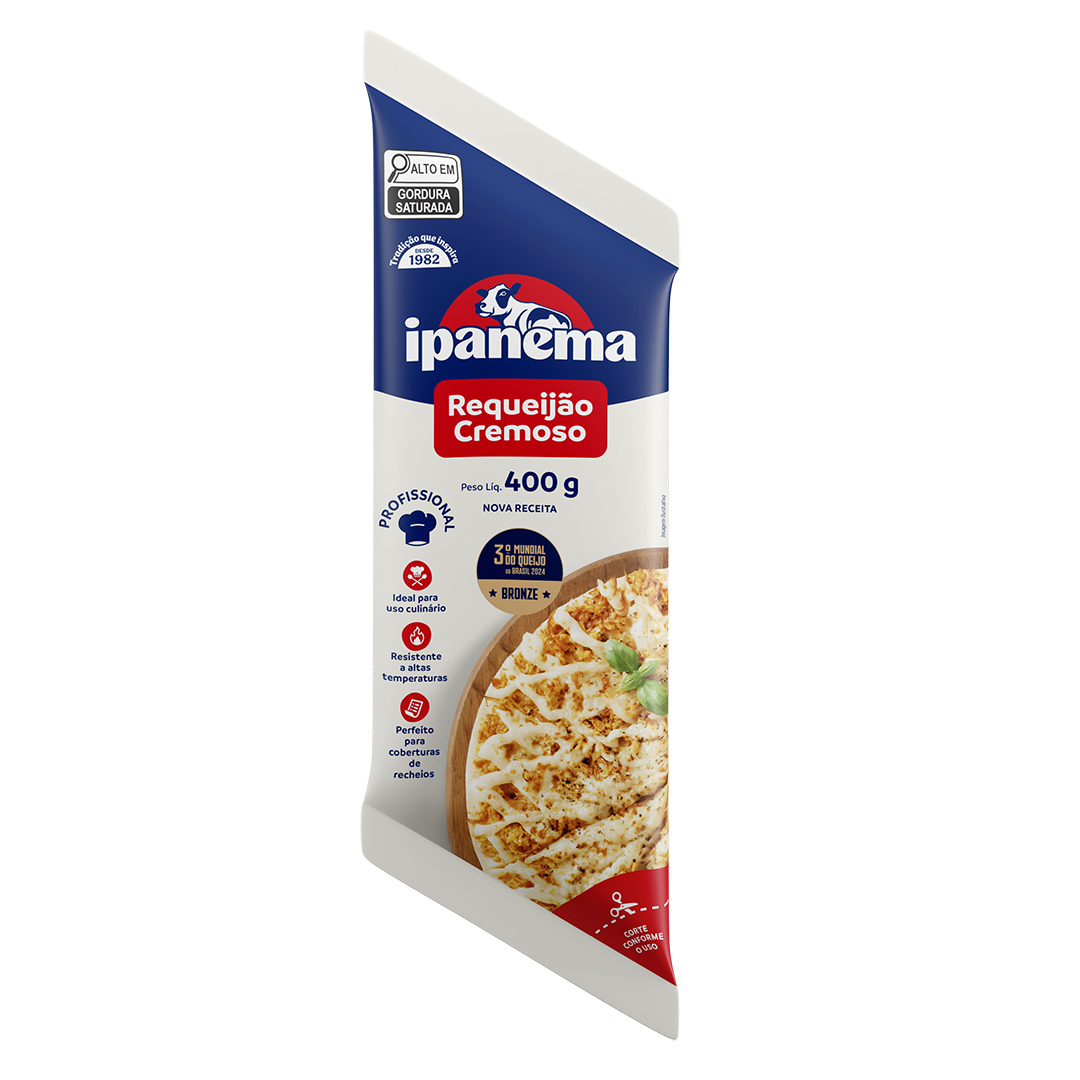 Requeijao Culinario Ipanema Bisnaga 400g | Caixa com 09 unidades