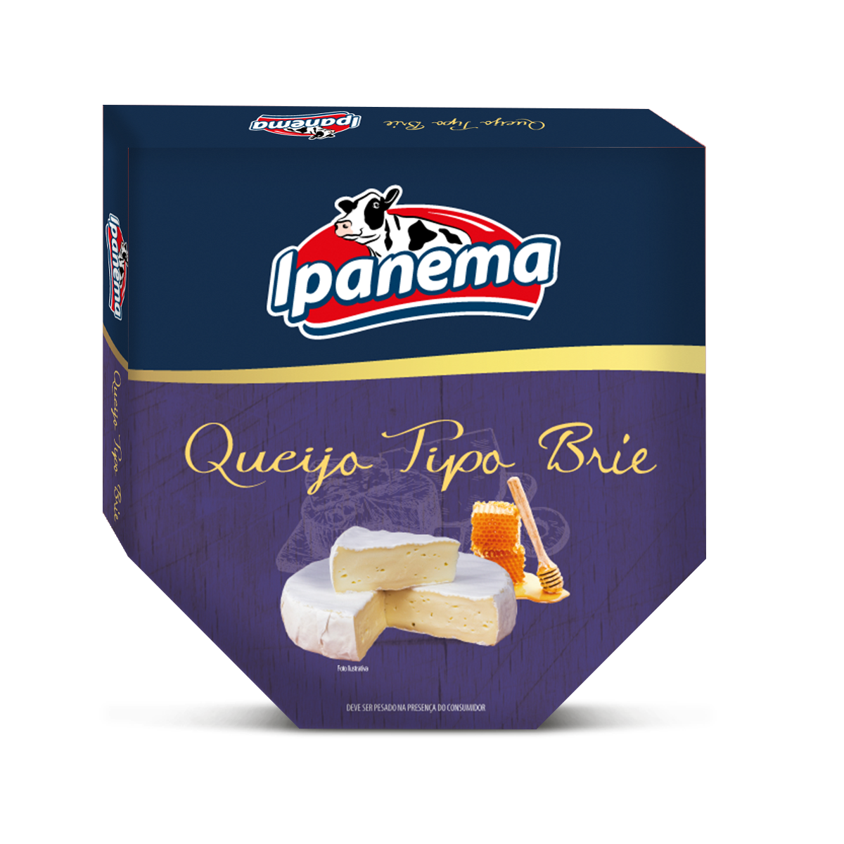 Queijo Brie Ipanema Peça 1 kg | Caixa com 03 unidades
