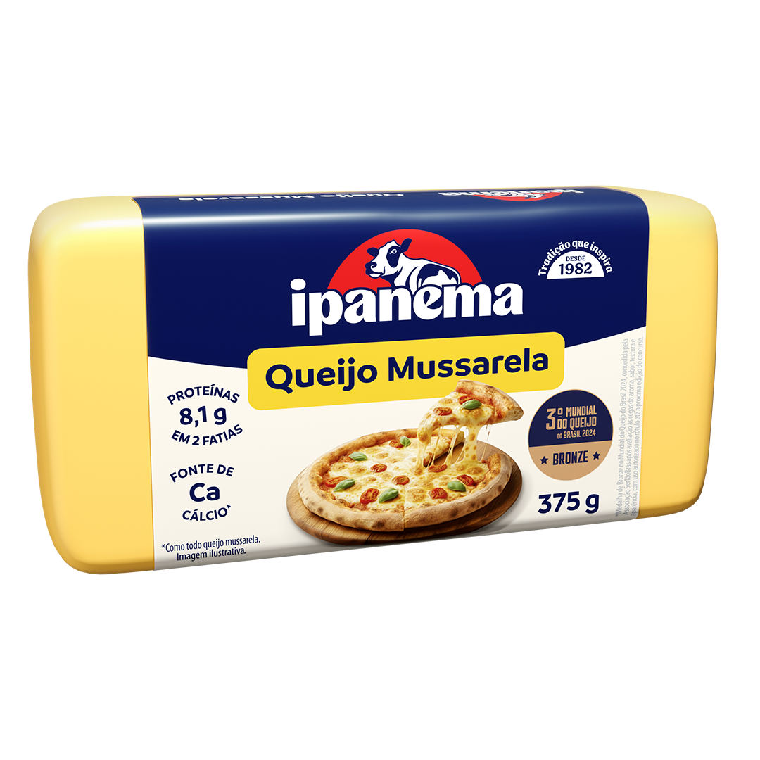 Mussarela Mini Ipanema Peça 375g | Caixa com 12 peças